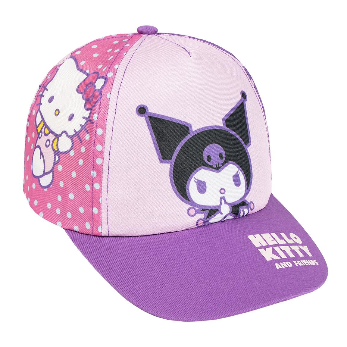 Gorra visera curva hello kitty kuromi