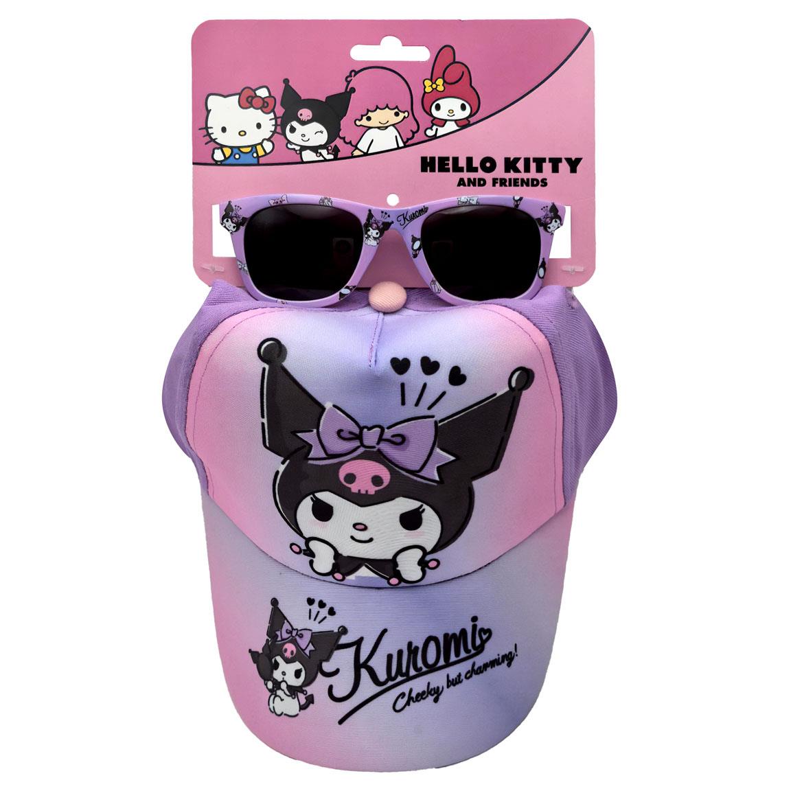 Gorra set gafas de sol hello kitty kuromi