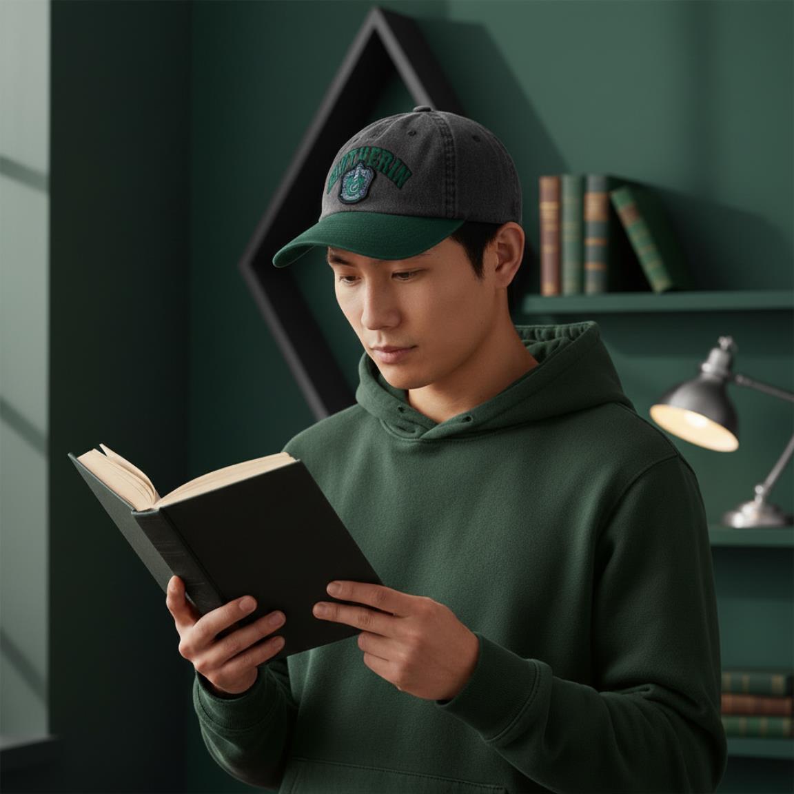 Gorra visera curva adulto harry potter slytherin