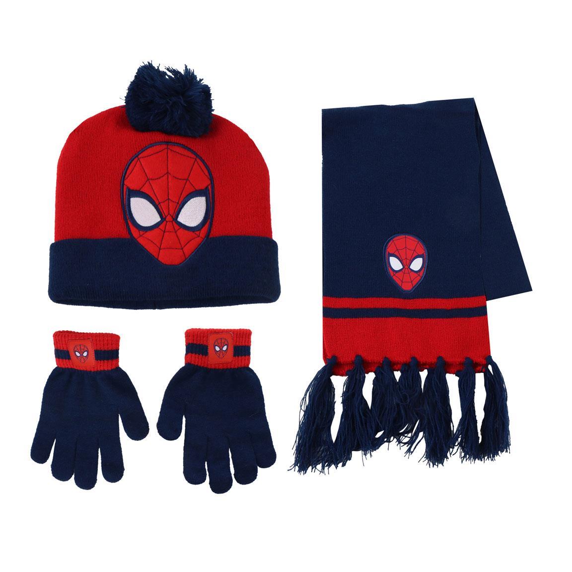Conjunto 3 piezas bufanda spiderman