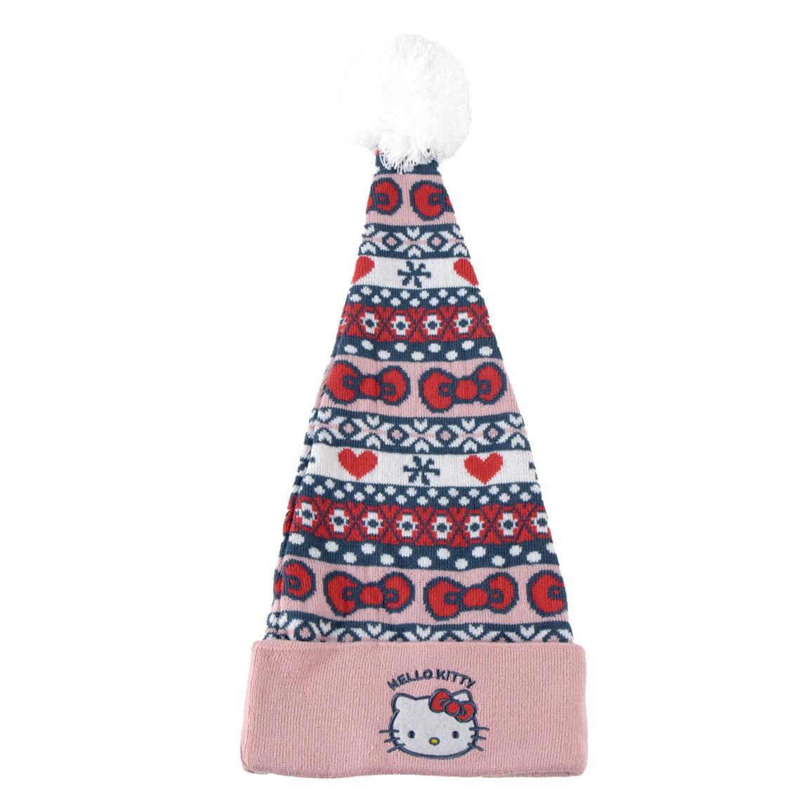 Gorro punto navideño hello kitty