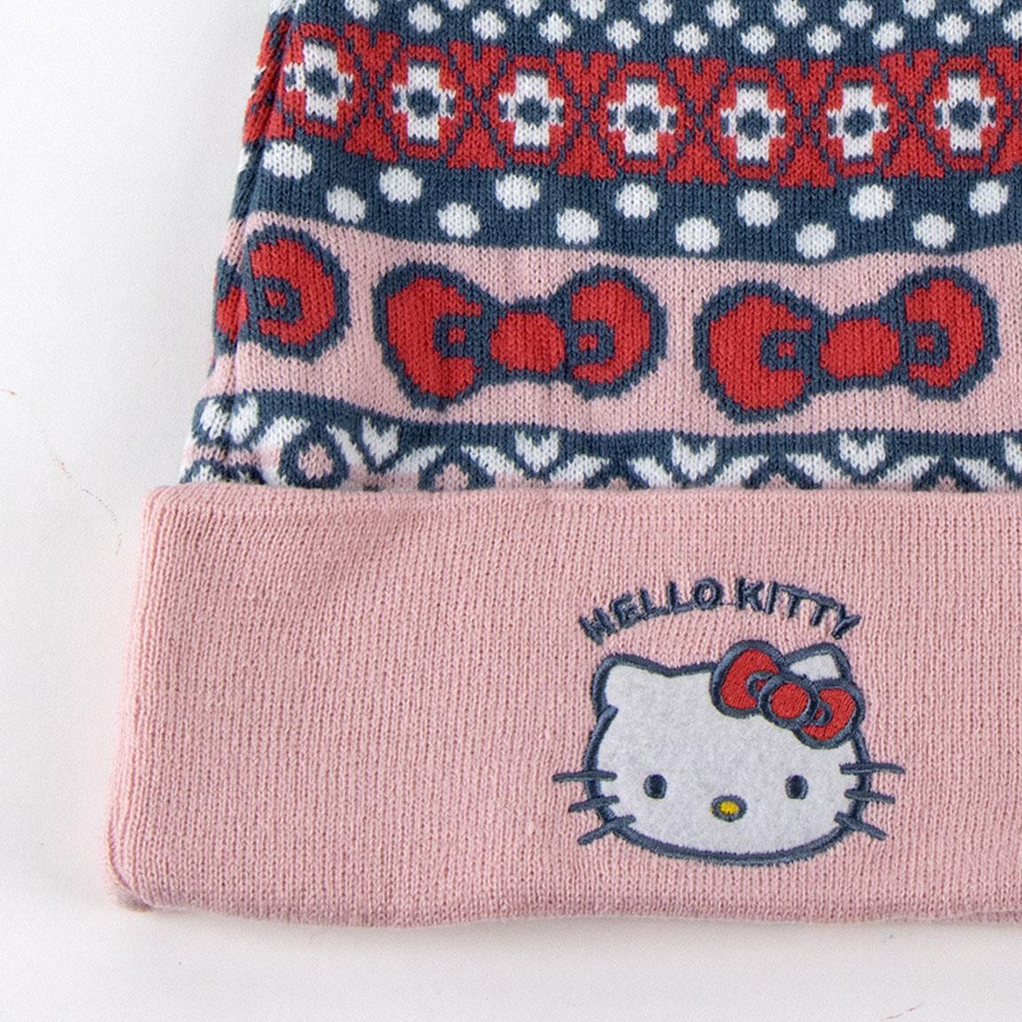 Gorro punto navideño hello kitty