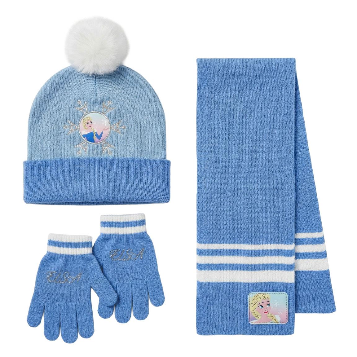 Conjunto 3 piezas bufanda frozen
