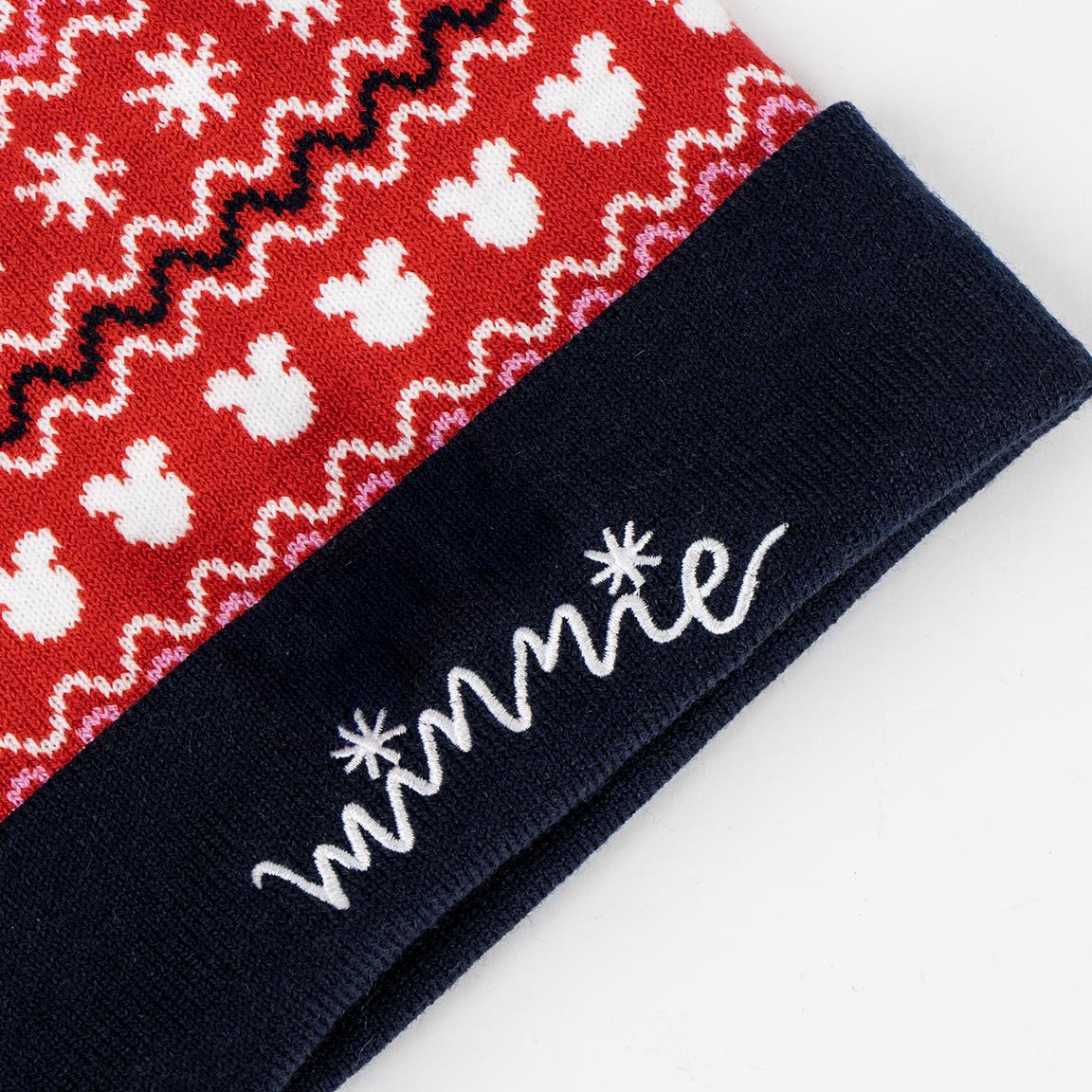Gorro punto christmas minnie