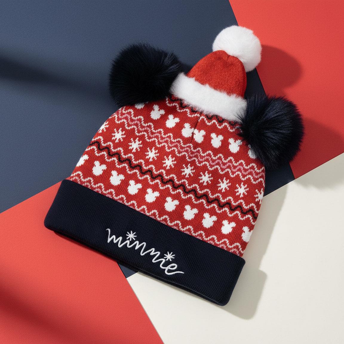 Gorro punto christmas minnie