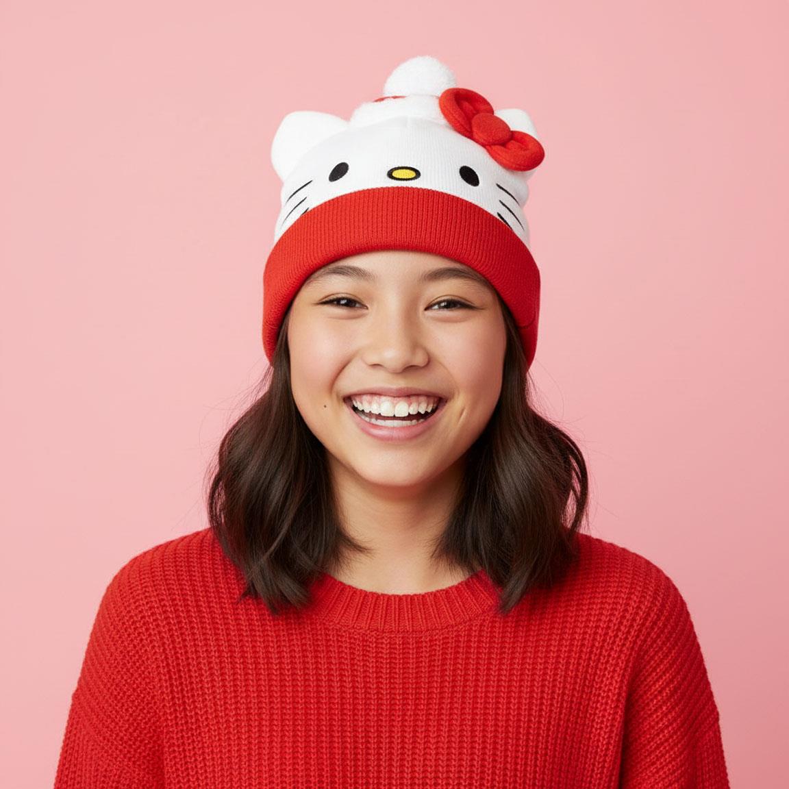 Gorro punto christmas hello kitty