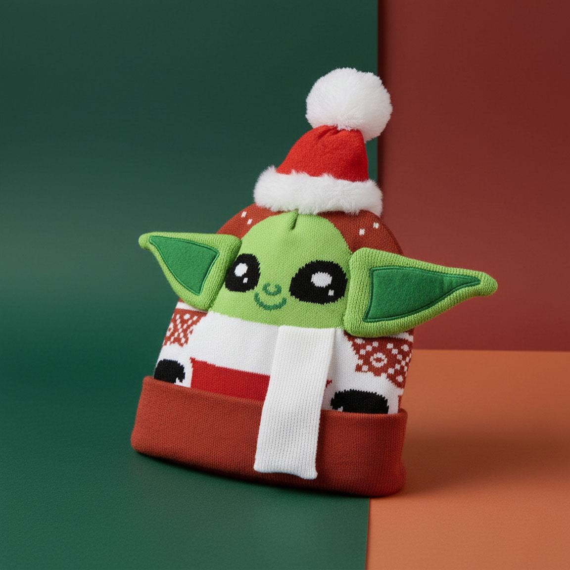 Gorro punto christmas the mandalorian