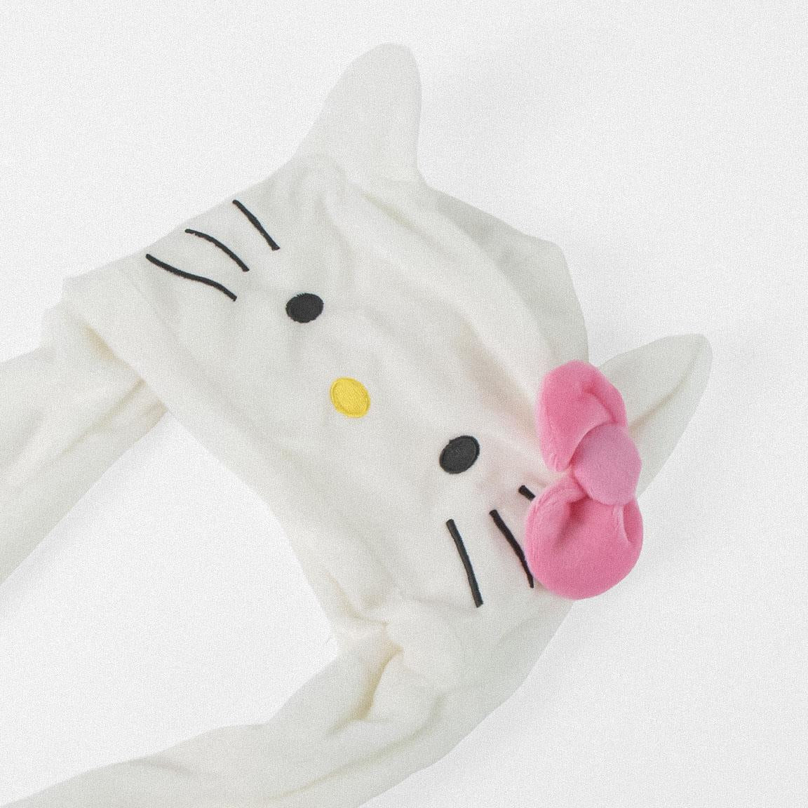 Gorro punto aplicaciones hello kitty