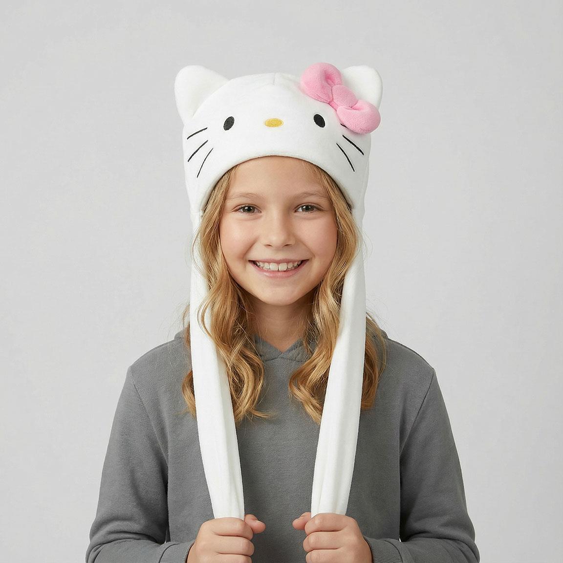 Gorro punto aplicaciones hello kitty