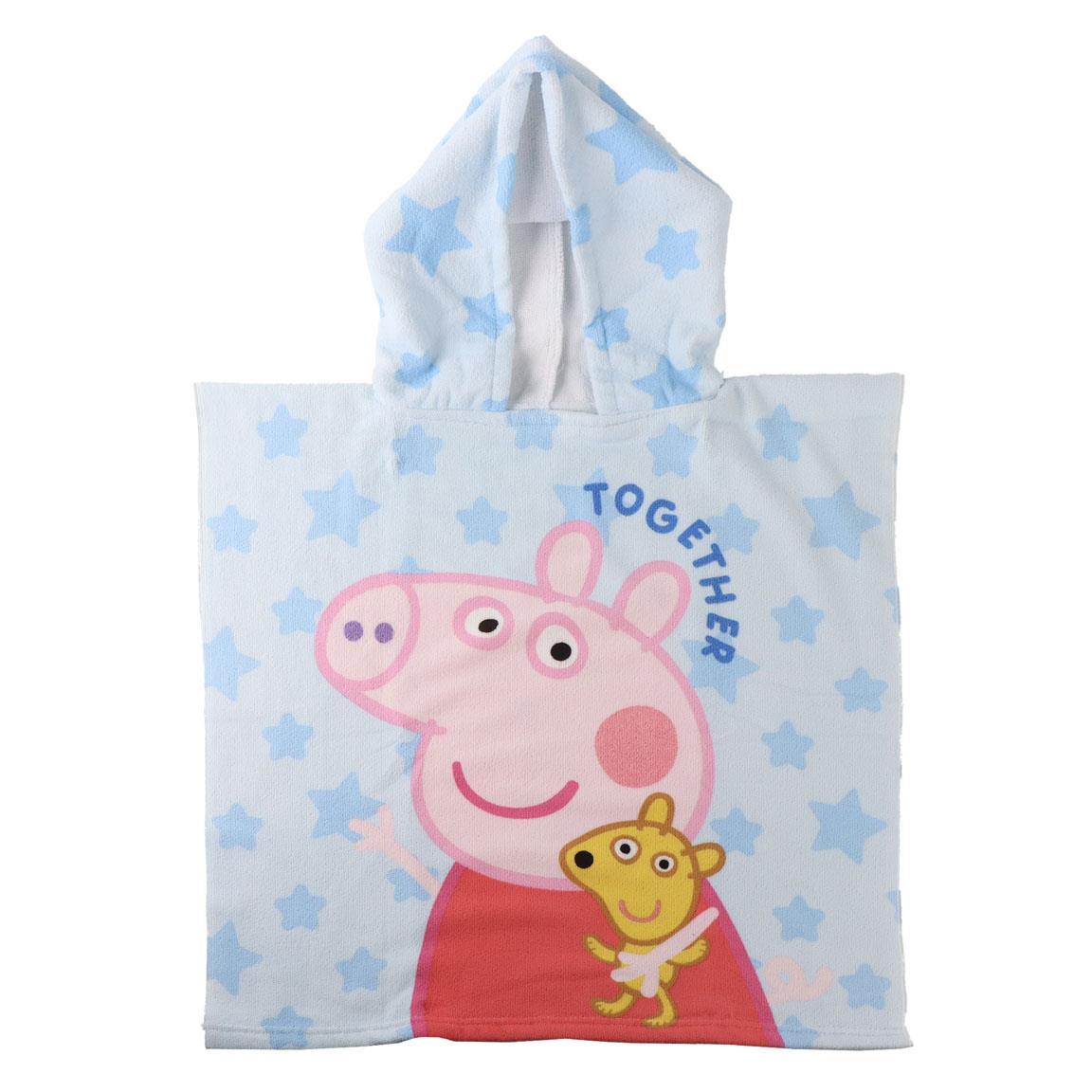 Poncho microfibra peppa pig