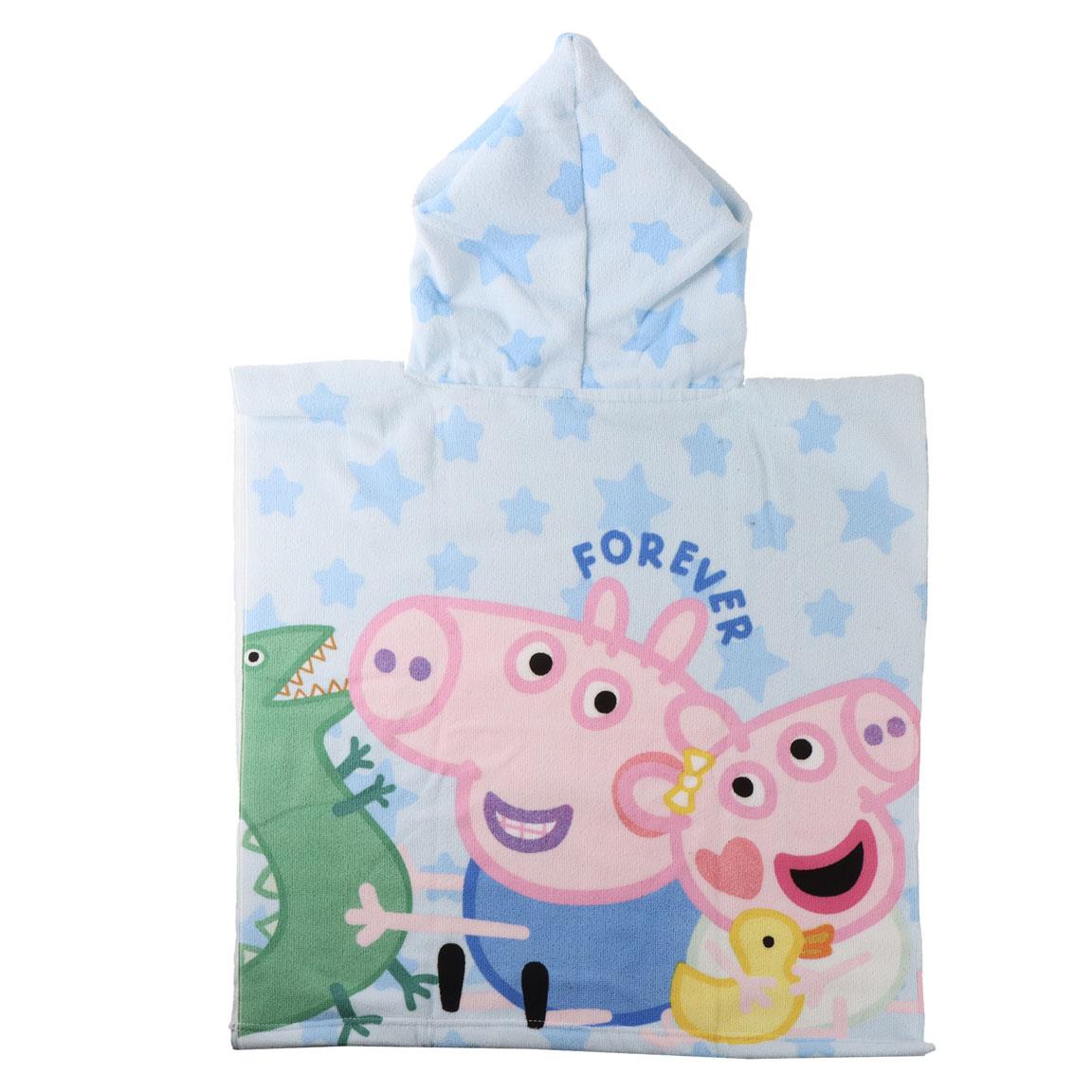 Poncho microfibra peppa pig