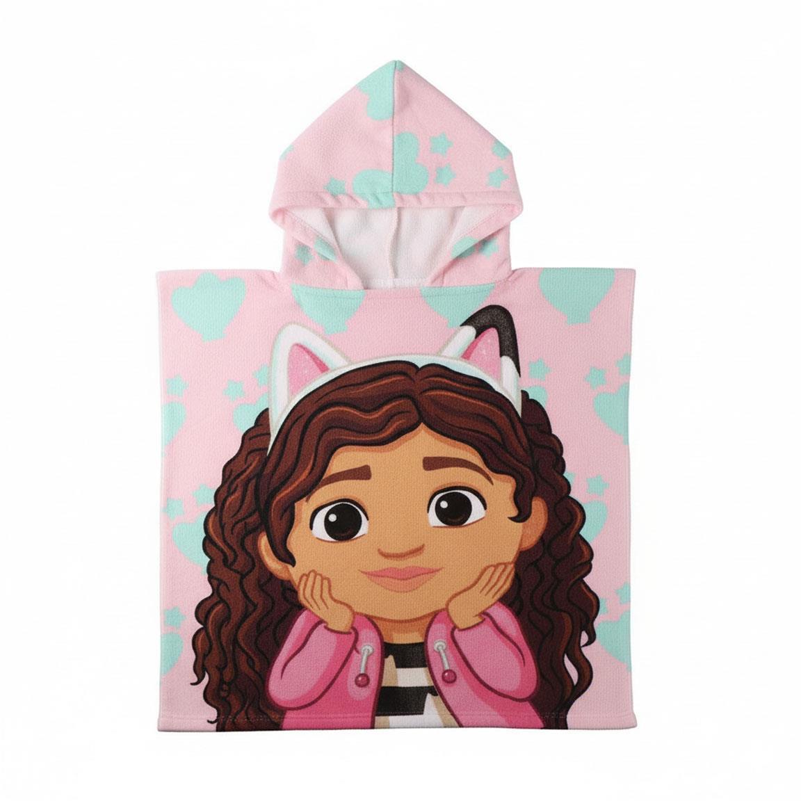 Poncho microfibra gabby´s dollhouse