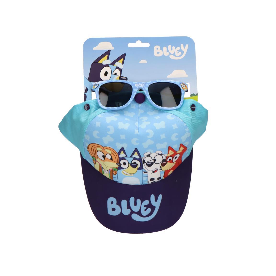 Gorra set gafas de sol bluey