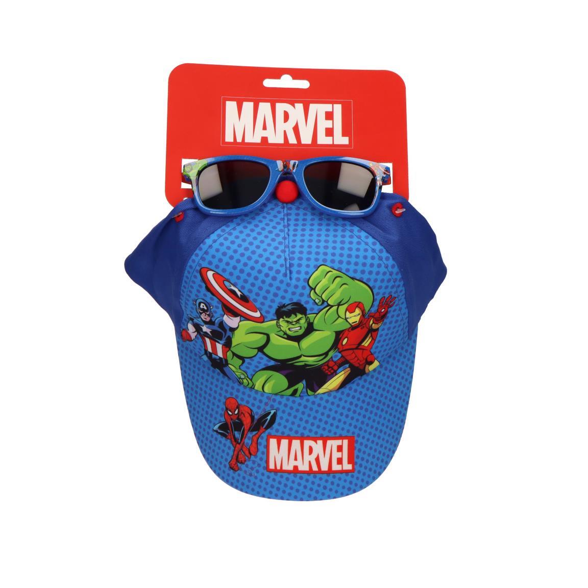 Gorra set gafas de sol avengers hulk