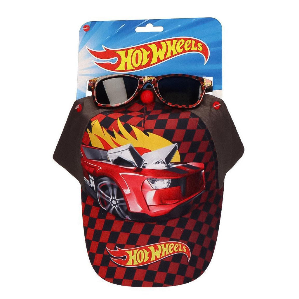 Gorra set gafas de sol hot wheels