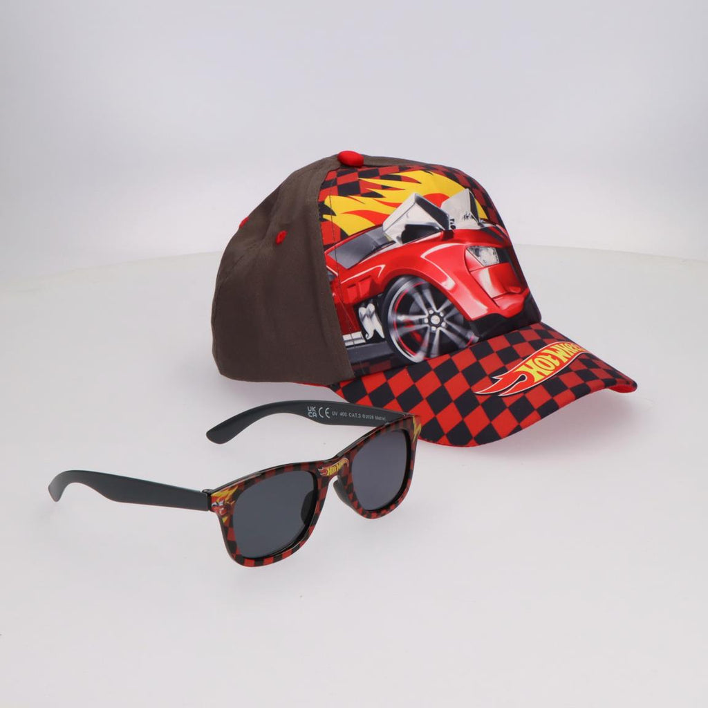 Gorra set gafas de sol hot wheels