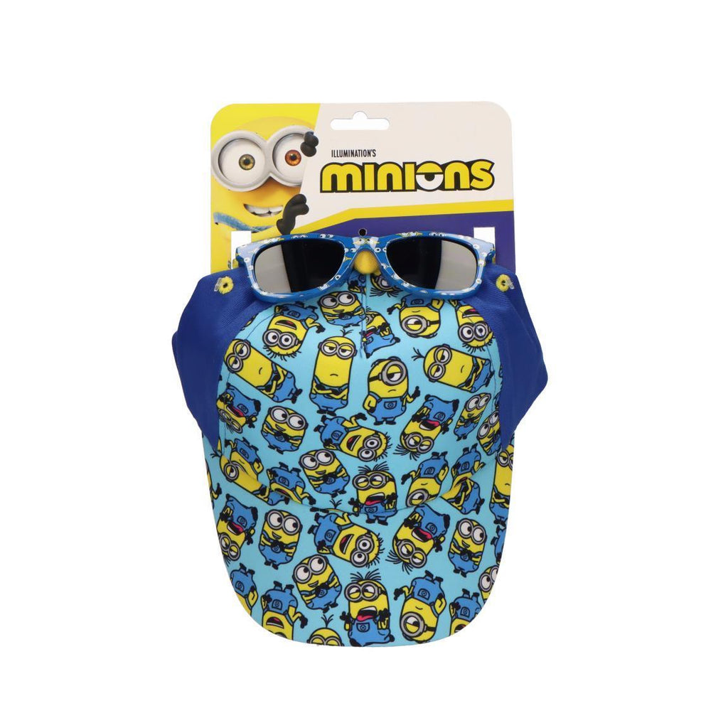 Gorra set gafas de sol minions