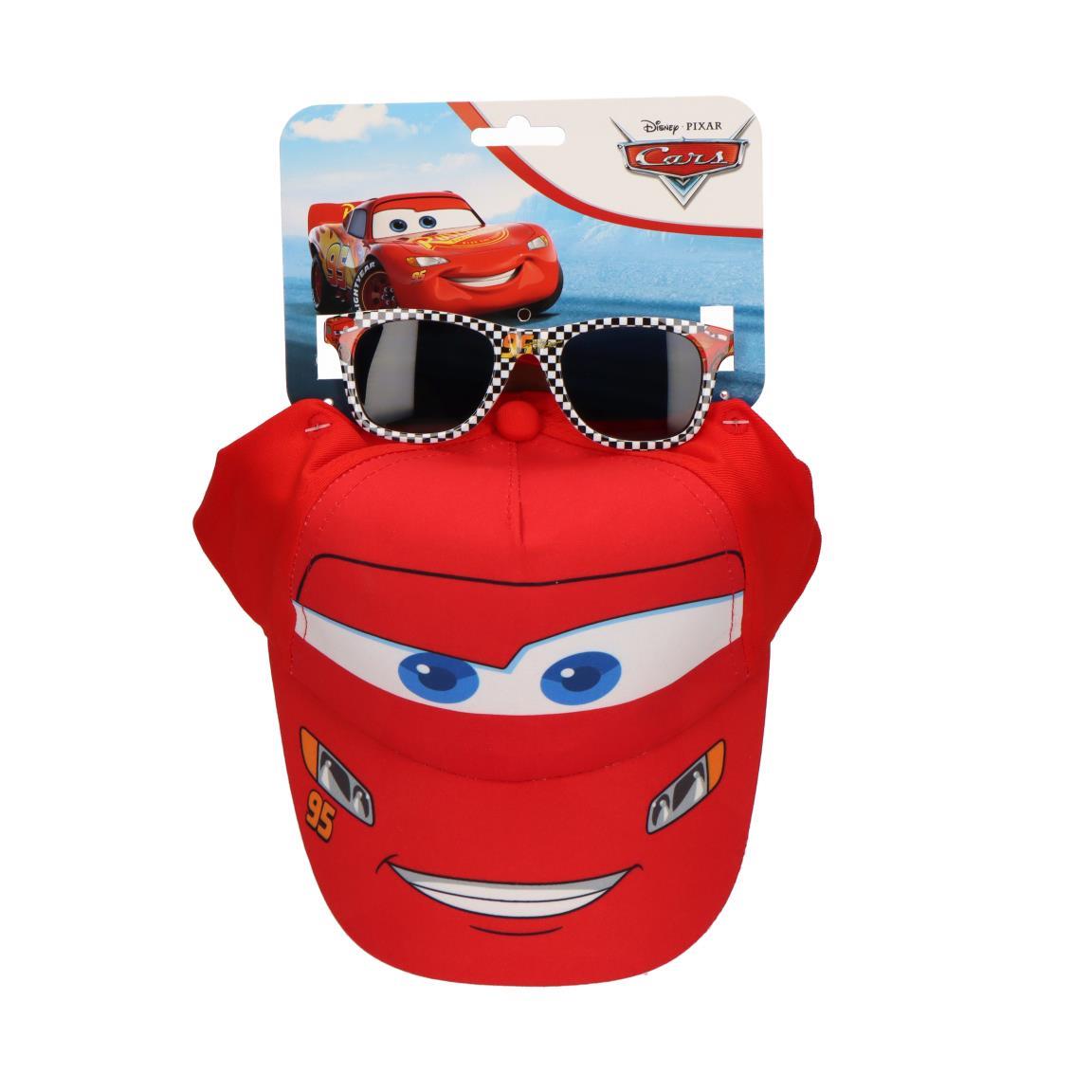 Gorra set gafas de sol cars