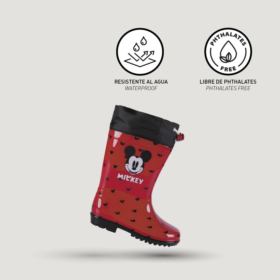 Botas lluvia pvc mickey