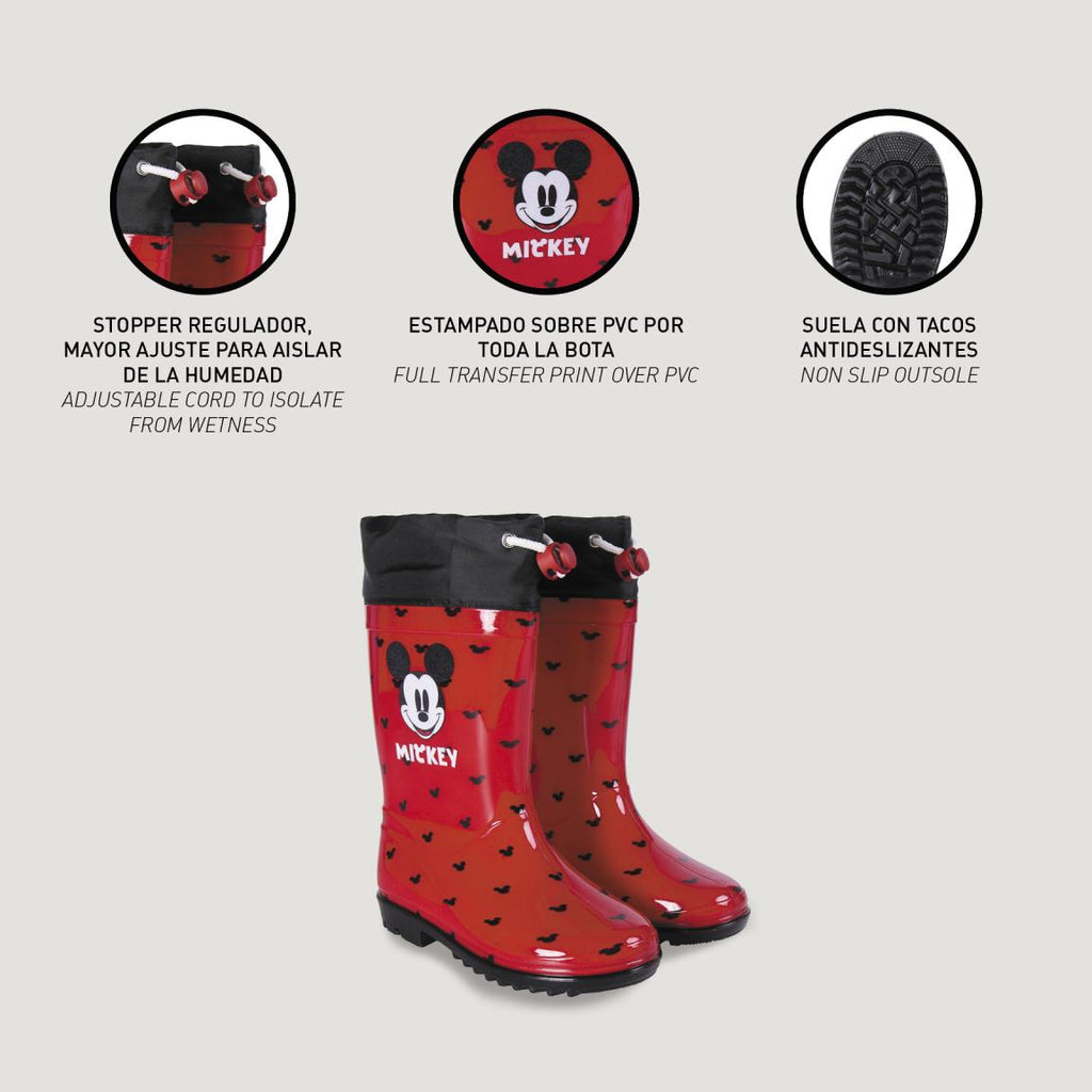 Botas lluvia pvc mickey
