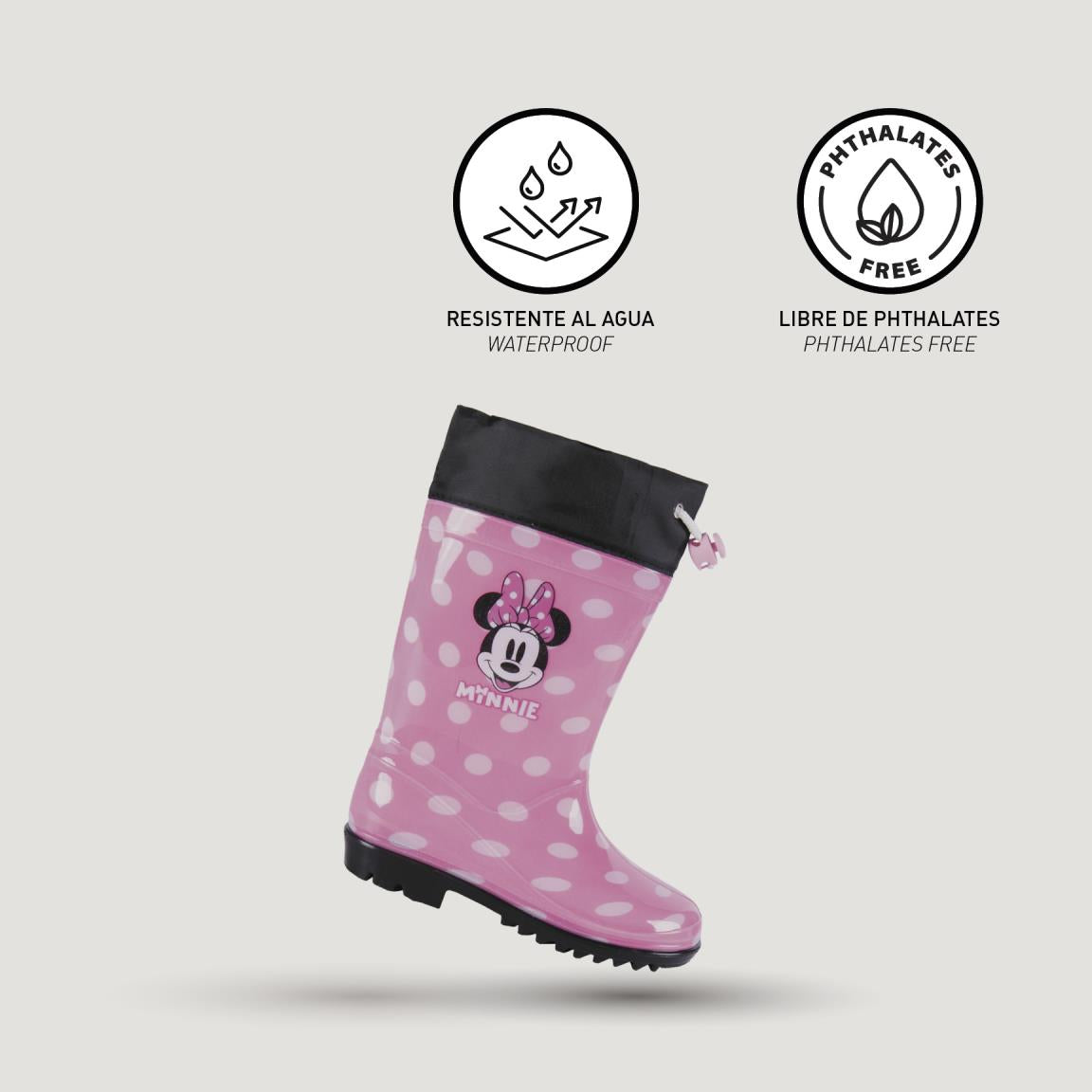 Botas lluvia pvc minnie
