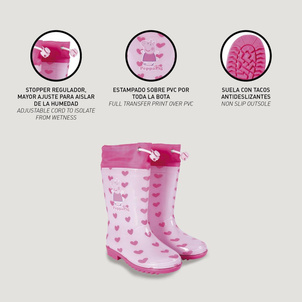 Botas lluvia pvc peppa pig