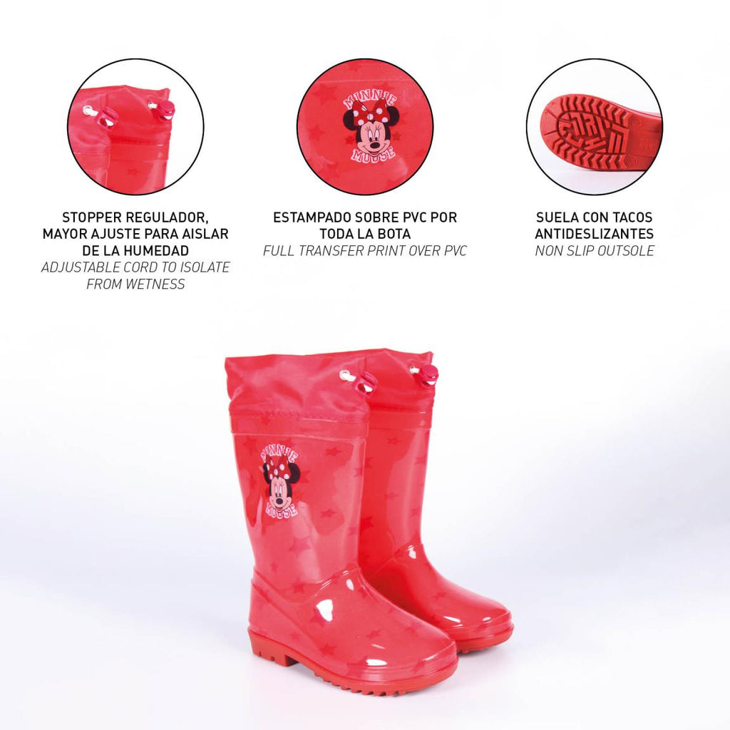 Botas lluvia pvc minnie
