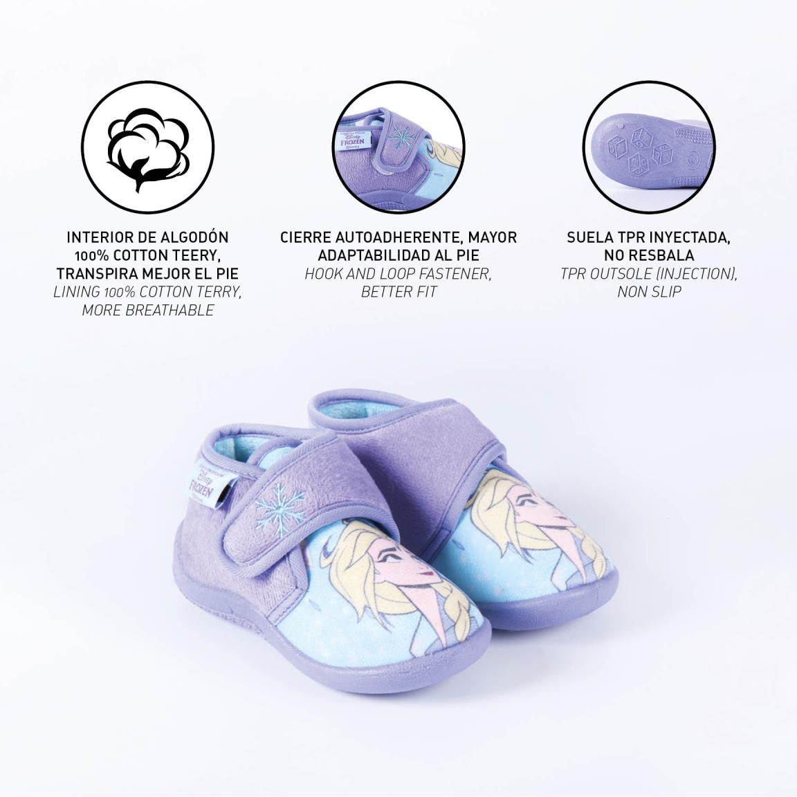 Zapatillas de casa media bota frozen