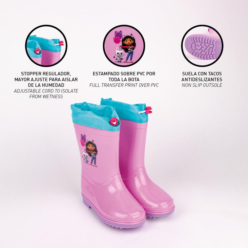 Botas lluvia pvc gabby´s dollhouse