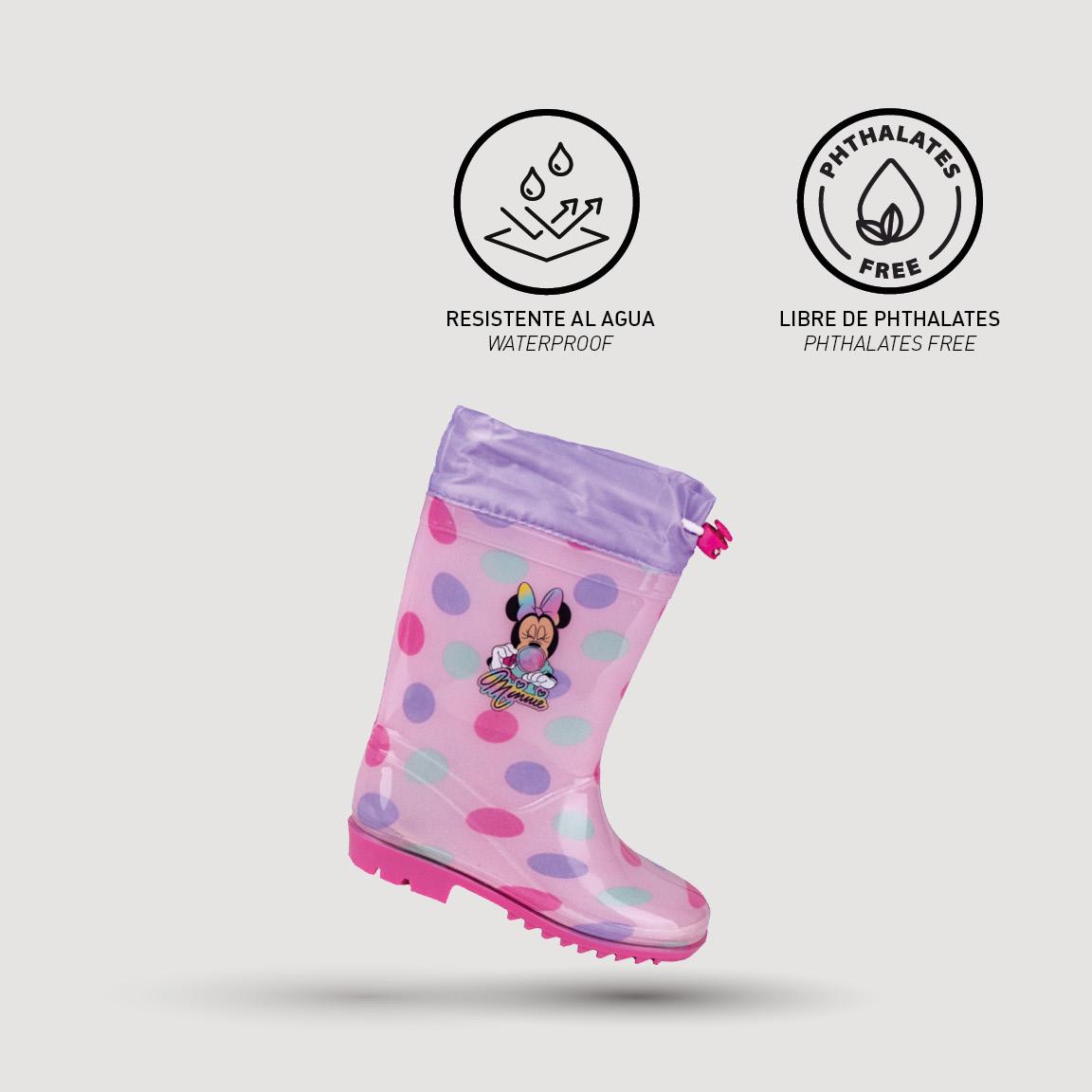 Botas lluvia pvc minnie