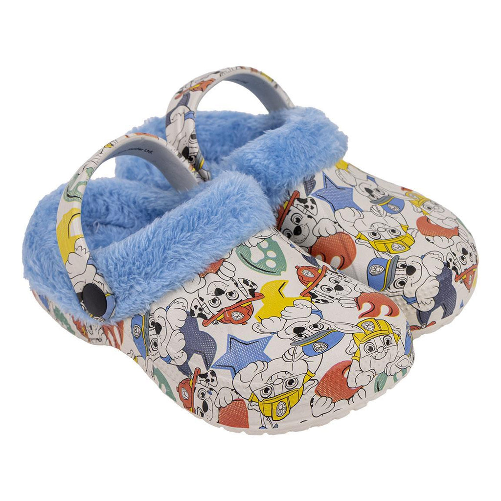 Zapatillas de casa zueco borreguillo paw patrol