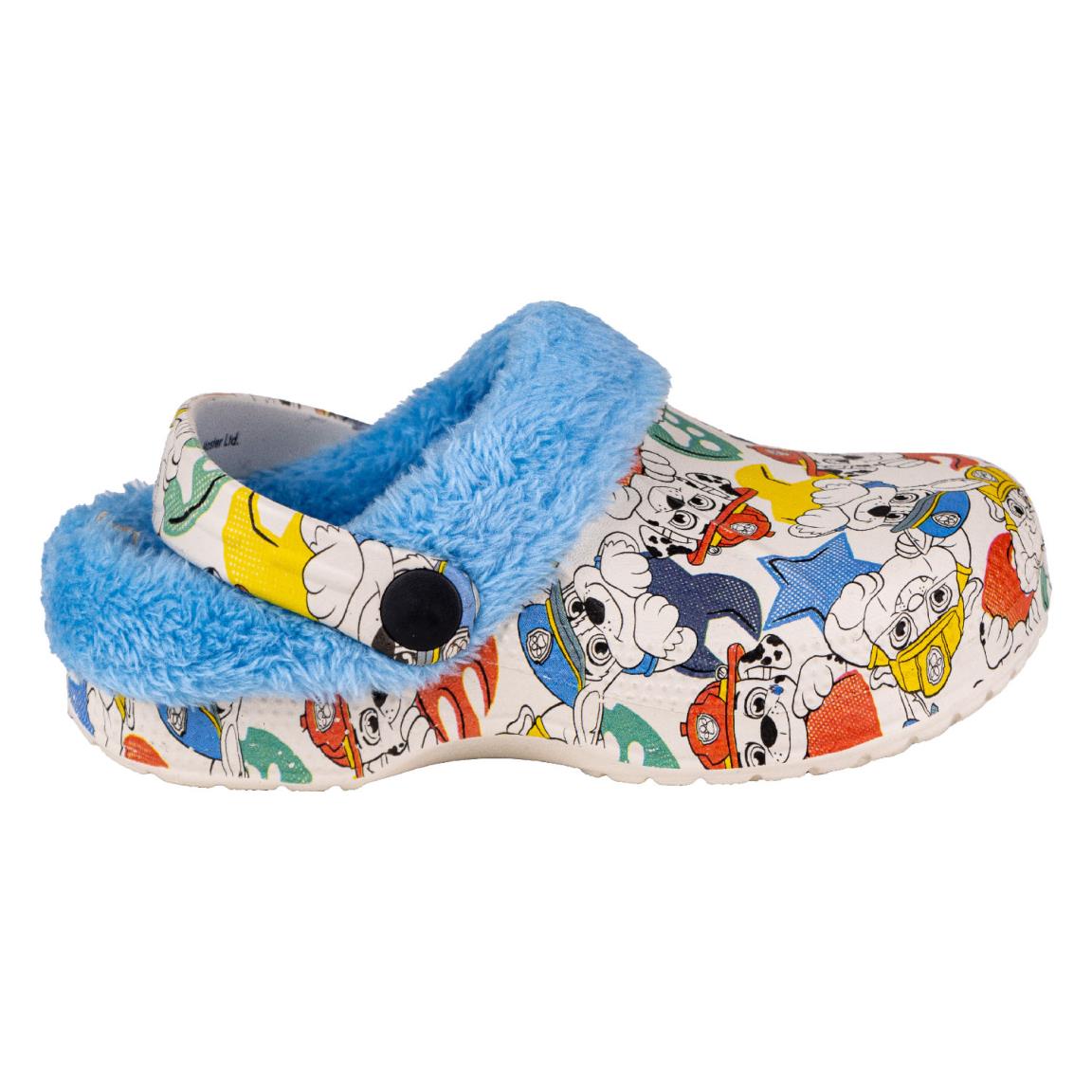 Zapatillas de casa zueco borreguillo paw patrol