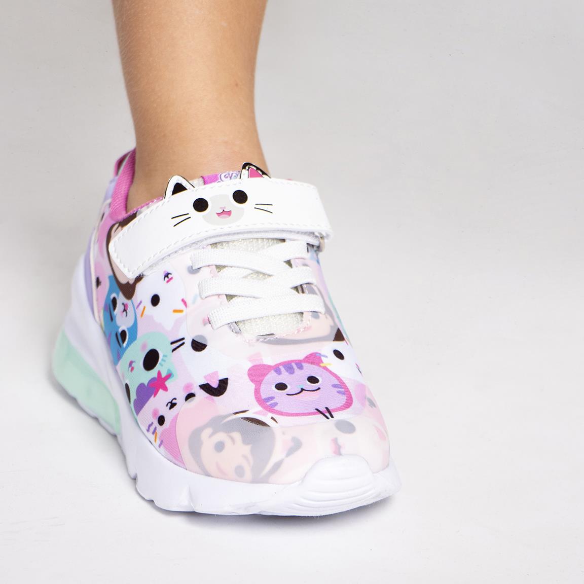 Deportiva suela ligera eva con luces gabby´s dollhouse