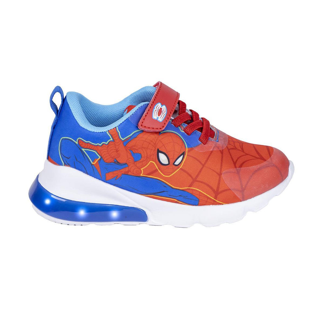 Deportiva suela ligera eva con luces spiderman