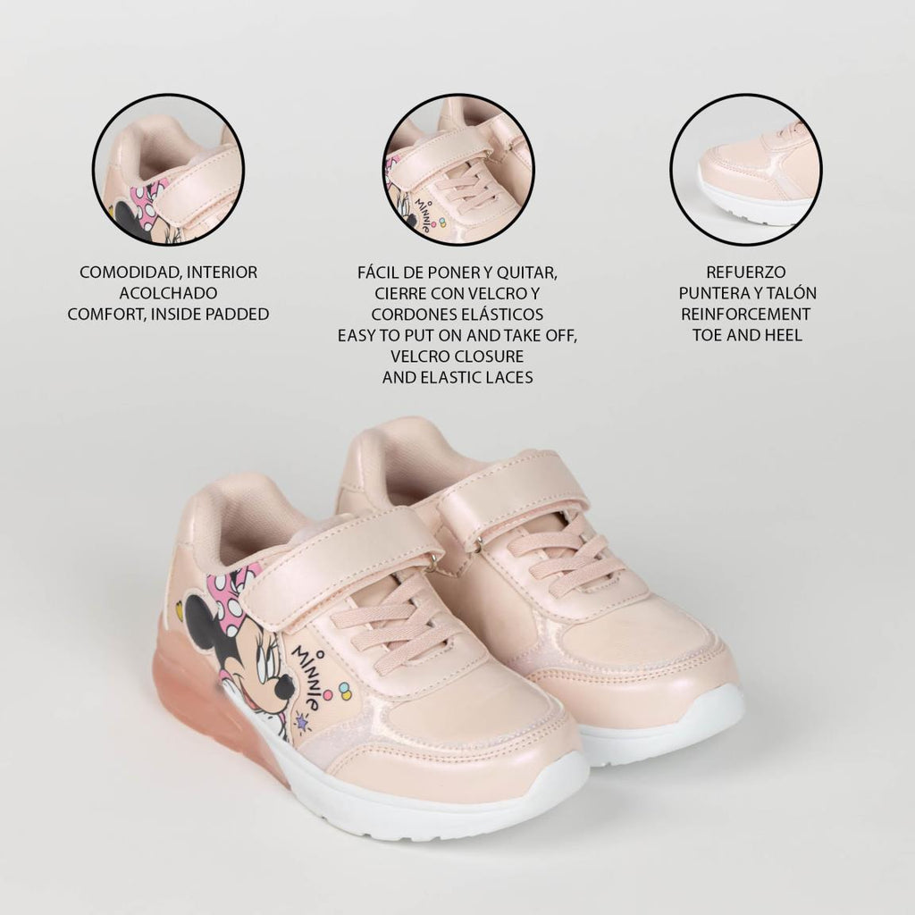Deportiva suela tpr con luces minnie