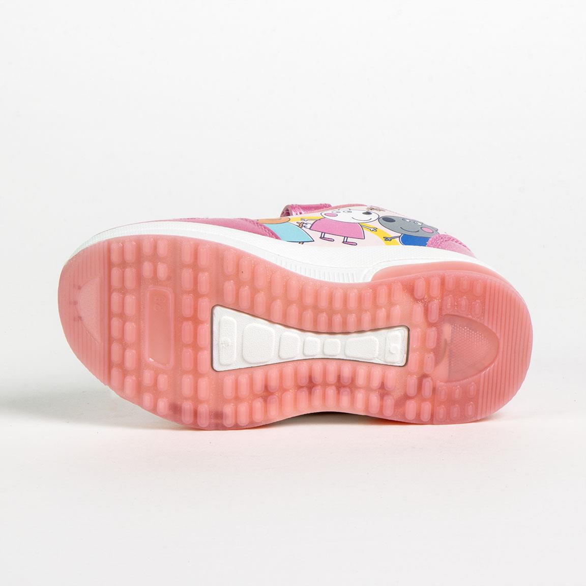 Deportiva suela pvc con luces peppa pig
