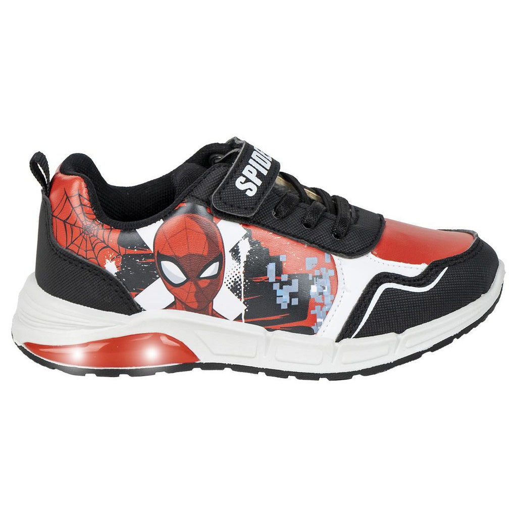 Deportiva suela pvc con luces spiderman