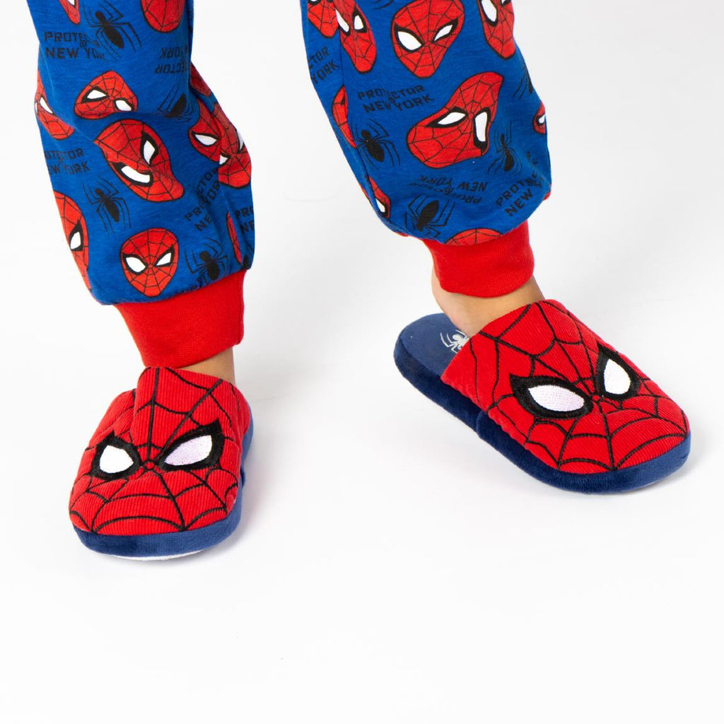 Zapatillas de casa abierta spiderman