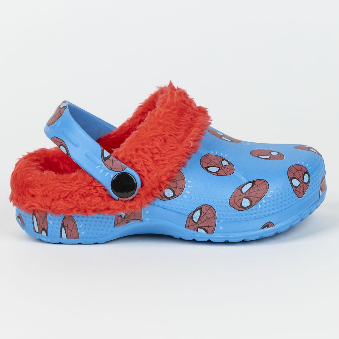 Zapatillas de casa zueco borreguillo spiderman