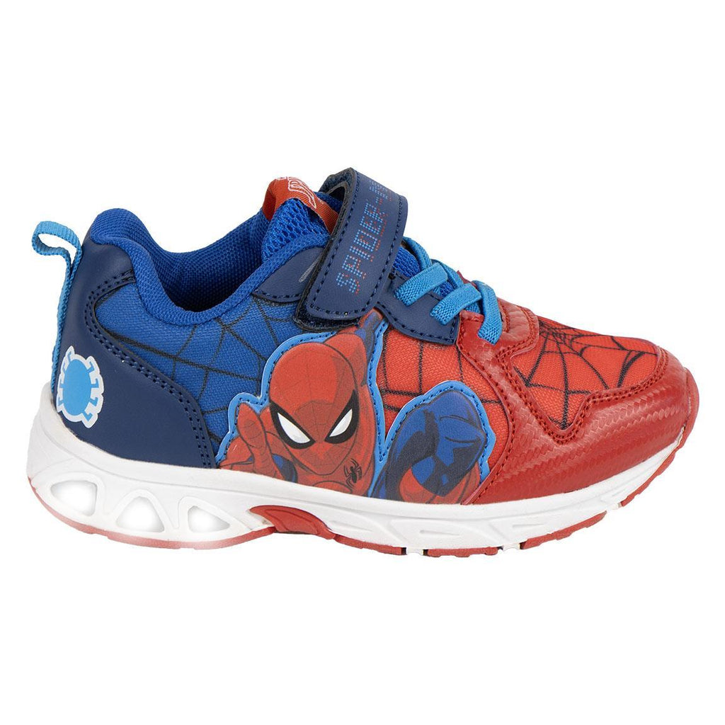 Deportiva suela tpr con luces spiderman