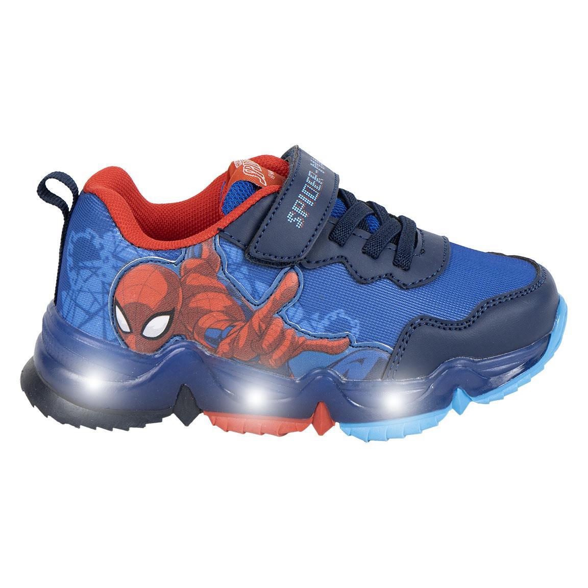 Deportiva suela tpr con luces spiderman
