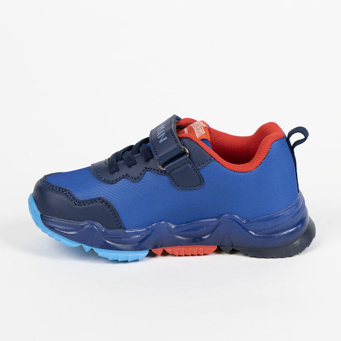 Deportiva suela tpr con luces spiderman