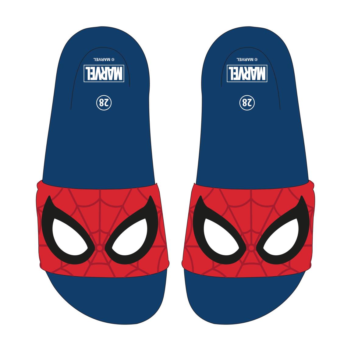 Chanclas pala goma spiderman