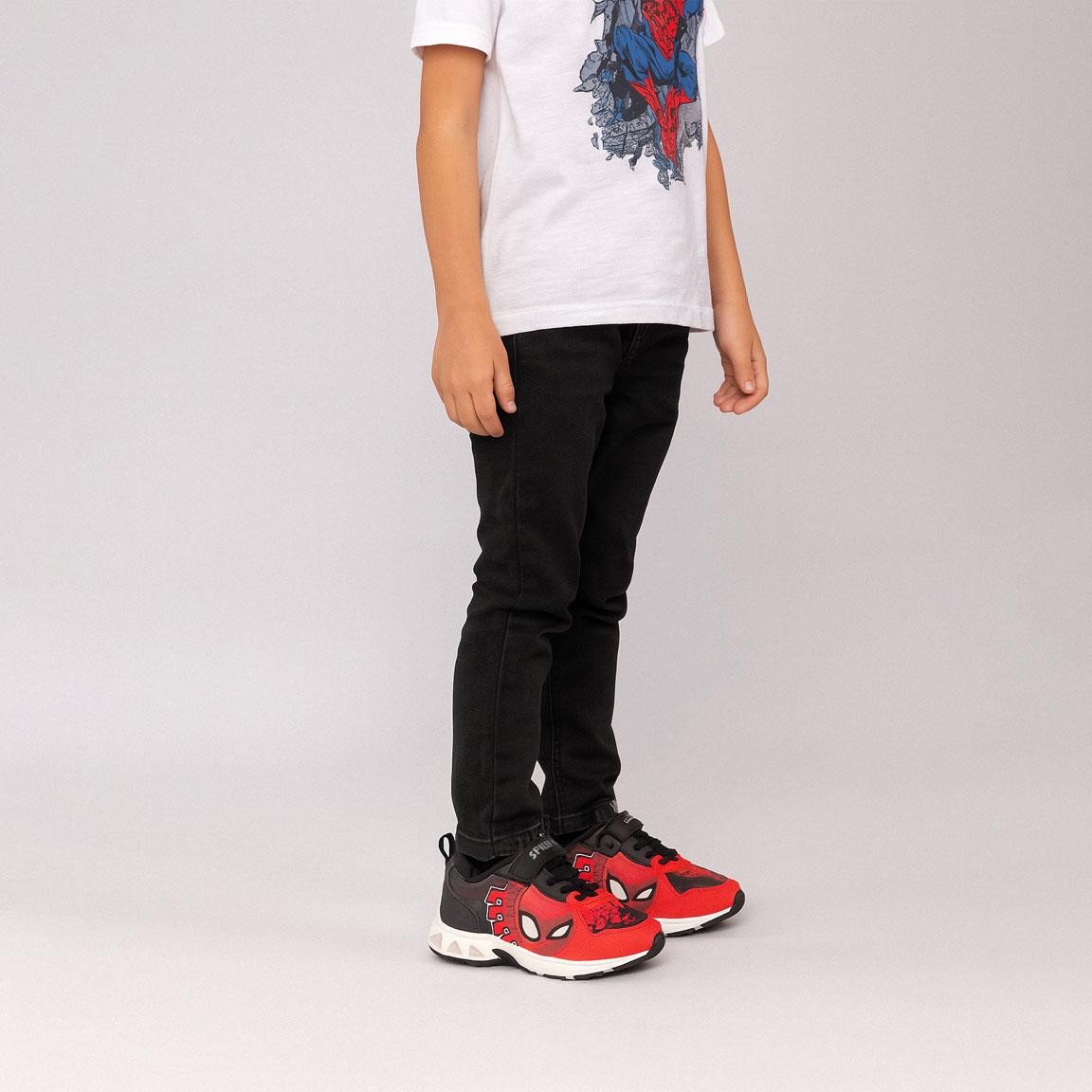 Deportiva suela tpr con luces spiderman