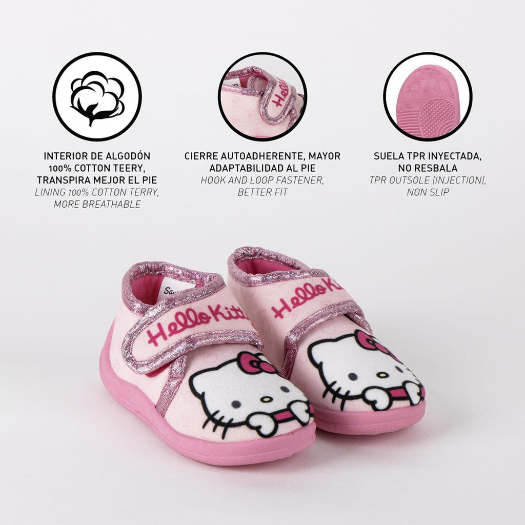 Zapatillas de casa media bota hello kitty