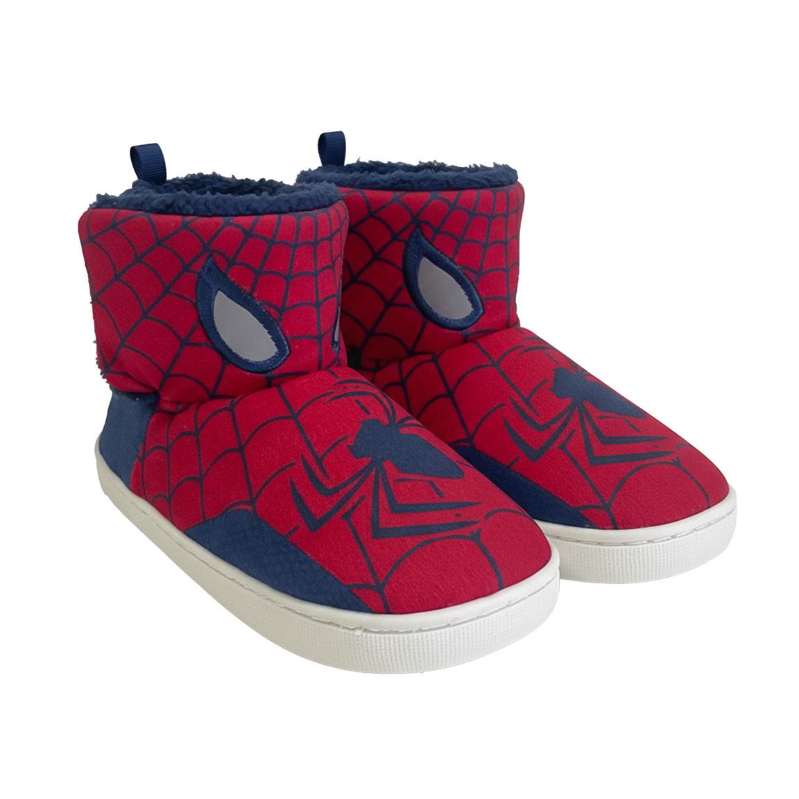 Zapatillas de casa bota aplicaciones spiderman