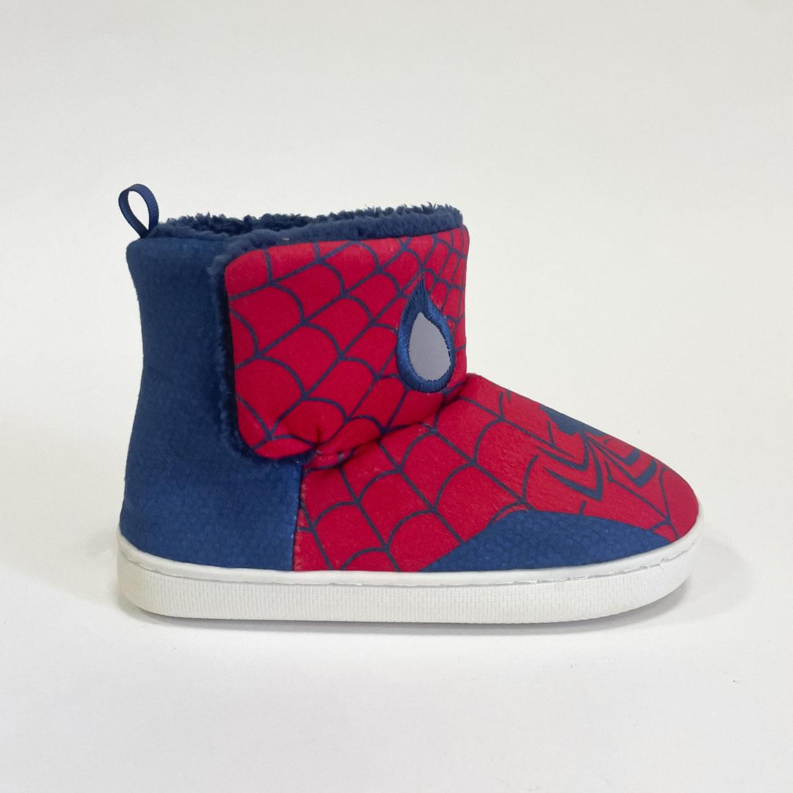 Zapatillas de casa bota aplicaciones spiderman