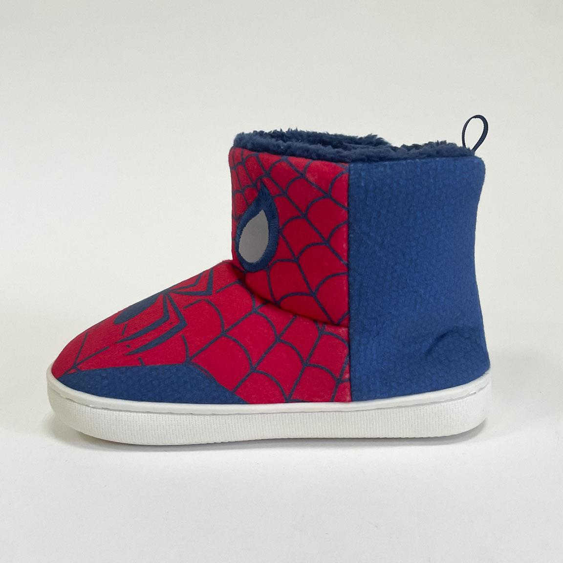 Zapatillas de casa bota aplicaciones spiderman