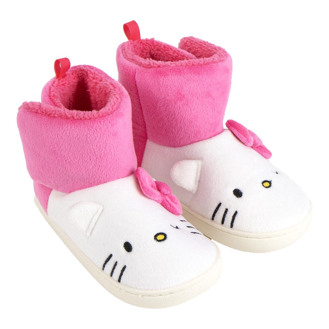 Zapatillas de casa bota aplicaciones hello kitty