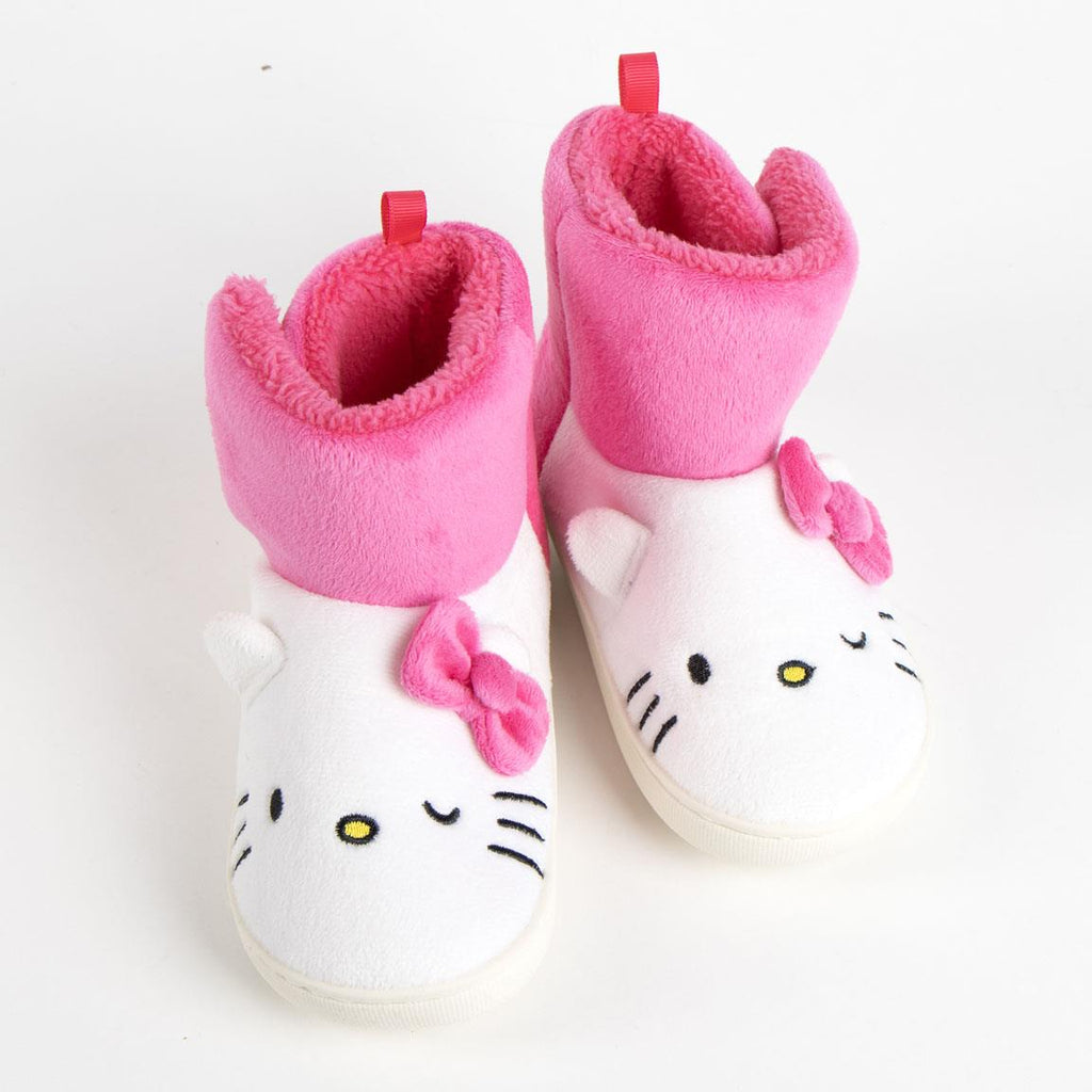 Zapatillas de casa bota aplicaciones hello kitty